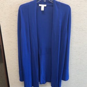 Royal blue cardigan. Good condition White House/Black Market brand